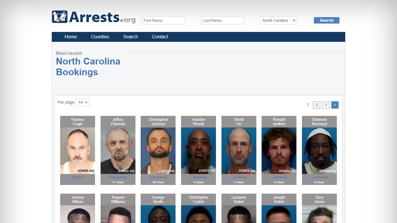 North Carolina Arrests and Inmate Search